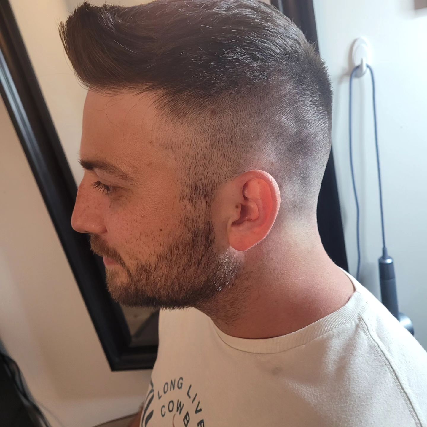 Pompadour high fade